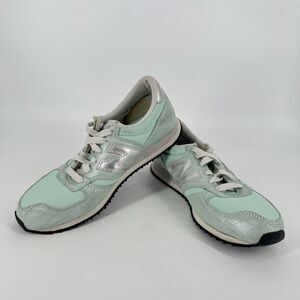 New Balance 420 U420BW Mint Green Silver Suede Sneakers Women’s 7.5